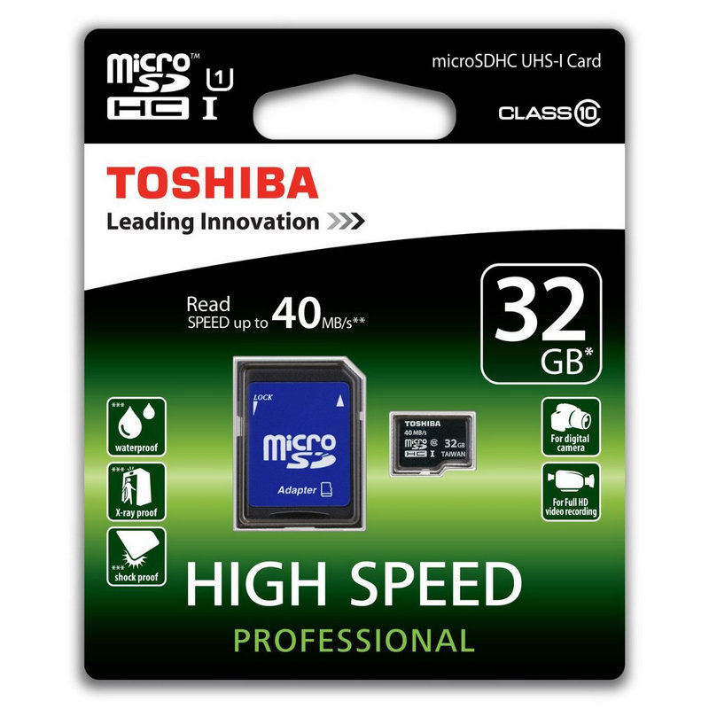 MICRO SD TOSHIBA 32GB CLASE 10