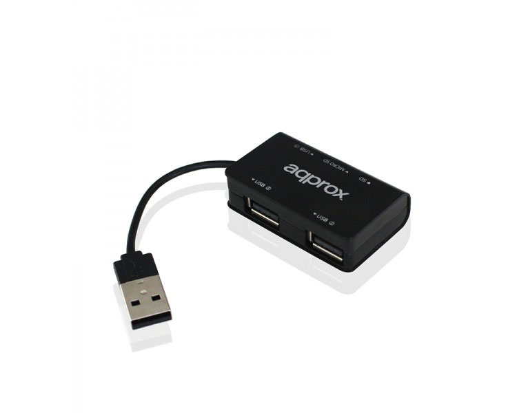 HUB 3PTOS USB 2.0 + L. TARJETAS APPROX