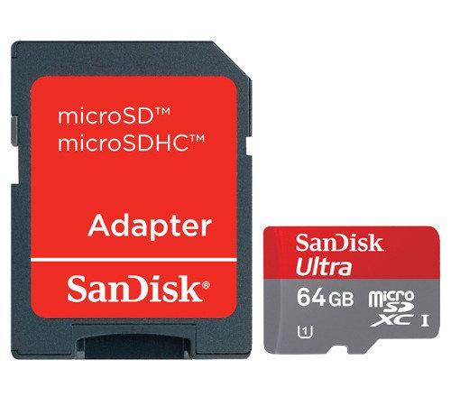 MICRO SD 64GB SANDISK CLASE 10